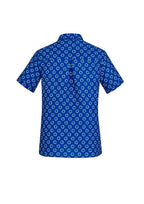 BIZ CARE WOMENS FLORENCE DAISY PRINT SHORT SLEEVE SHIRT CS948LS - WEARhouse