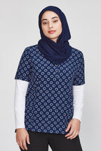 BIZ CARE WOMENS FLORENCE DAISY PRINT TUNIC CS950LS - WEARhouse
