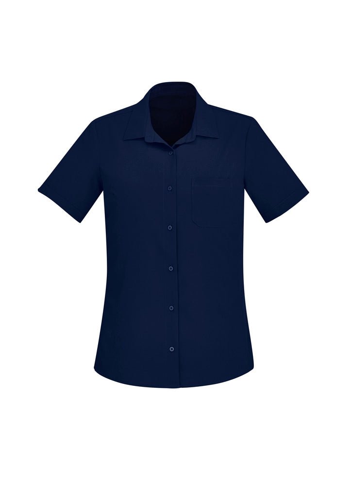 BIZ CARE WOMENS FLORENCE SHORT SLEEVE SHIRT CS947LS - WEARhouse