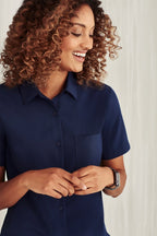 BIZ CARE WOMENS FLORENCE SHORT SLEEVE SHIRT CS947LS - WEARhouse