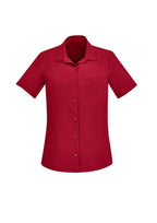 BIZ CARE WOMENS FLORENCE SHORT SLEEVE SHIRT CS947LS - WEARhouse