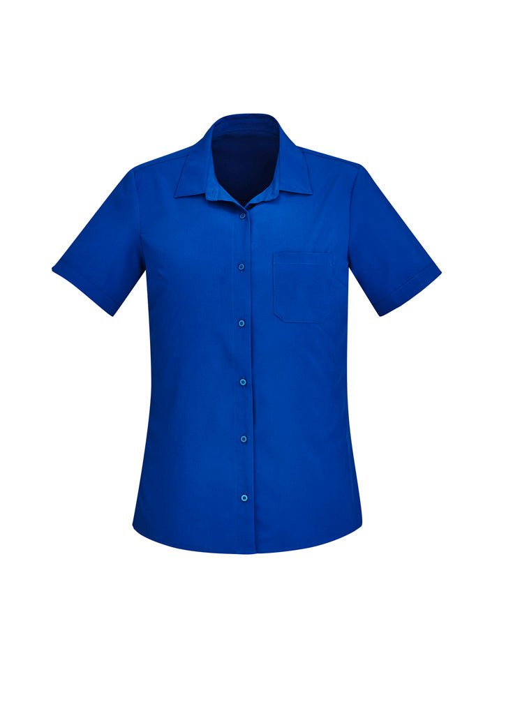 BIZ CARE WOMENS FLORENCE SHORT SLEEVE SHIRT CS947LS - WEARhouse