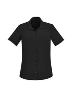 BIZ CARE WOMENS FLORENCE SHORT SLEEVE SHIRT CS947LS - WEARhouse