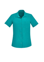 BIZ CARE WOMENS FLORENCE SHORT SLEEVE SHIRT CS947LS - WEARhouse