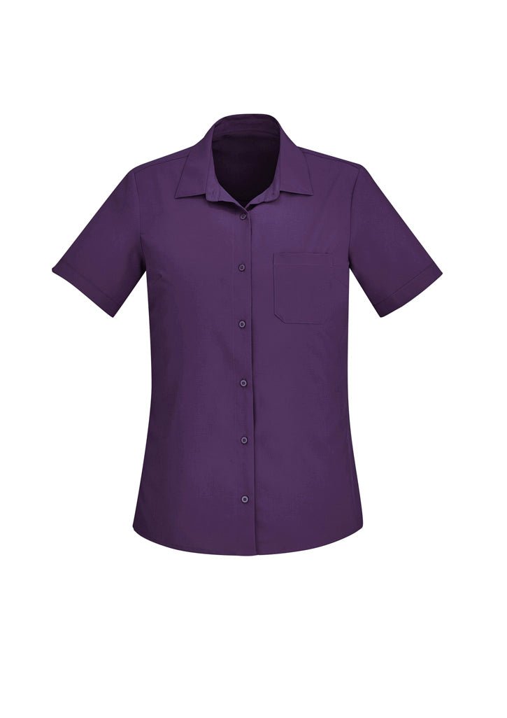 BIZ CARE WOMENS FLORENCE SHORT SLEEVE SHIRT CS947LS - WEARhouse