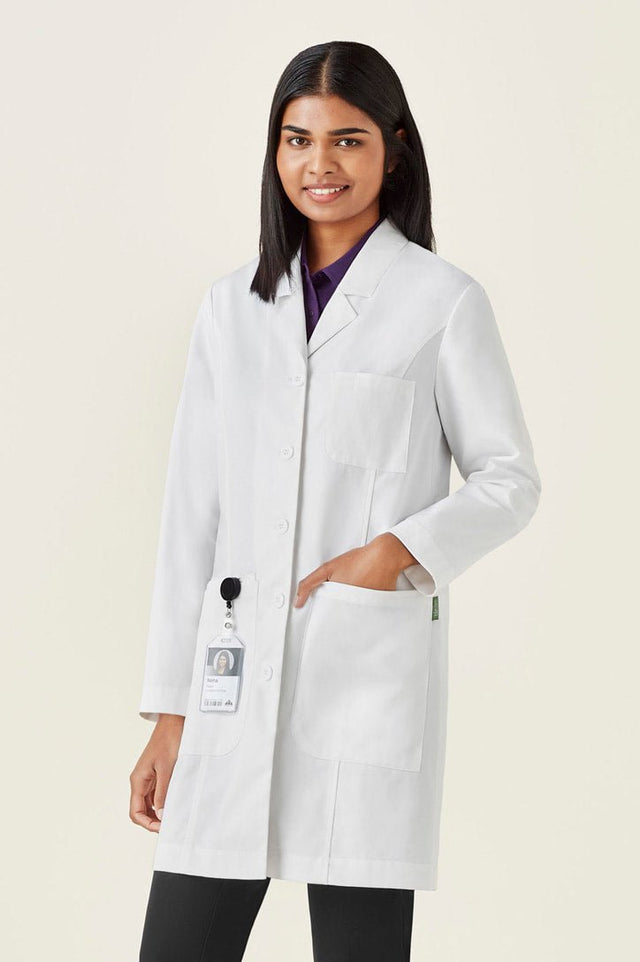 BIZ CARE WOMENS HOPE LONG LINE LAB COAT CC144LL - WEARhouse