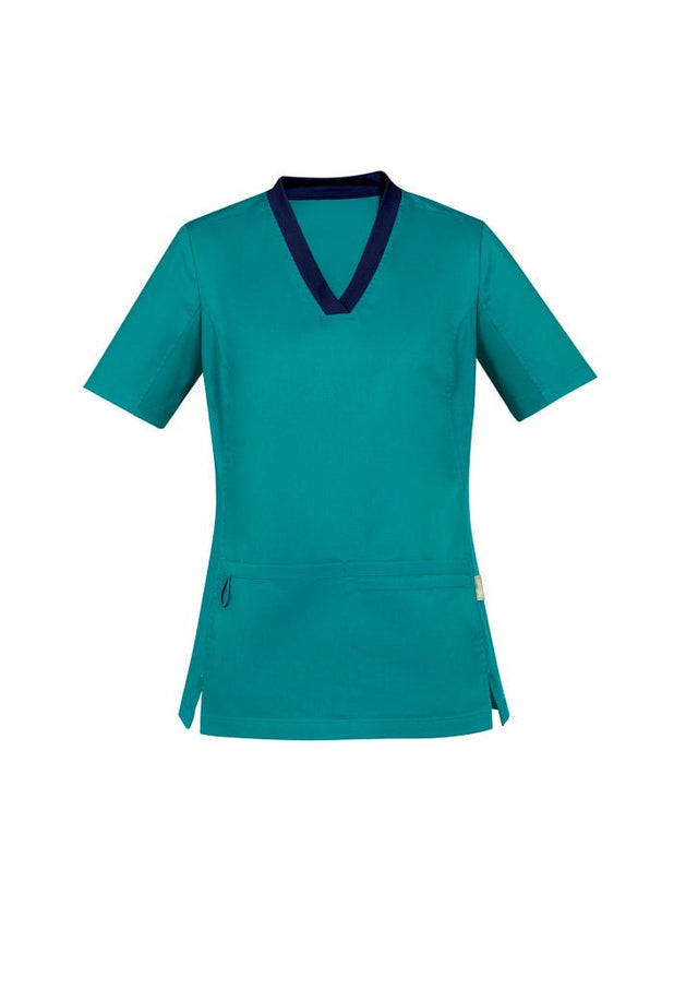 Biz Care Women's Riley V-Neck Scrub Top CST043LS - WEARhouse