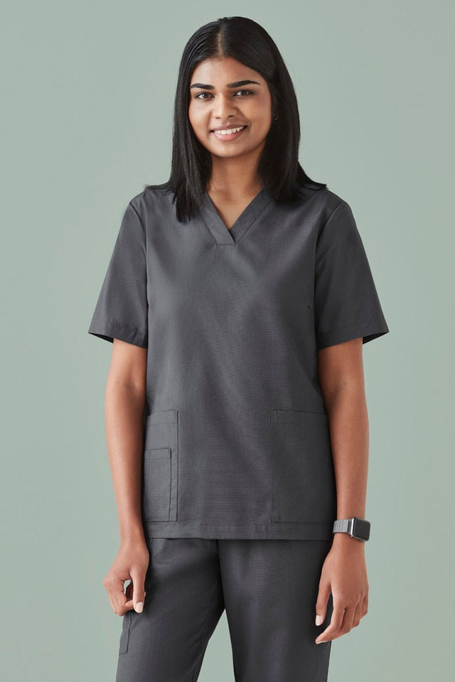 Biz Care WOMENS TOKYO V-NECK SCRUB TOP CST141LS - WEARhouse