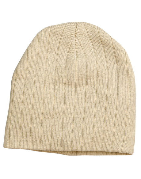 CH64 Cable Knit Beanie With Fleece Head Band - WEARhouse
