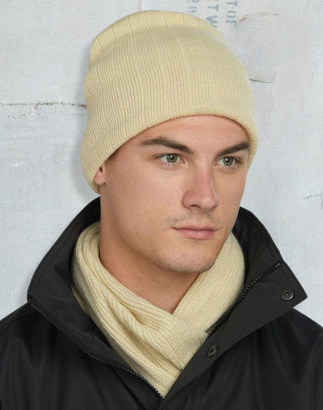 CH64 Cable Knit Beanie With Fleece Head Band - WEARhouse