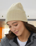 CH64 Cable Knit Beanie With Fleece Head Band - WEARhouse