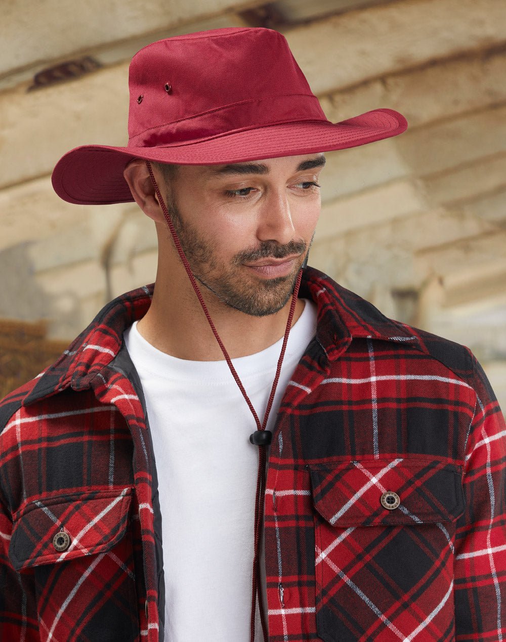 H1026 Slouch Hat With Break-away Clip Strap - WEARhouse