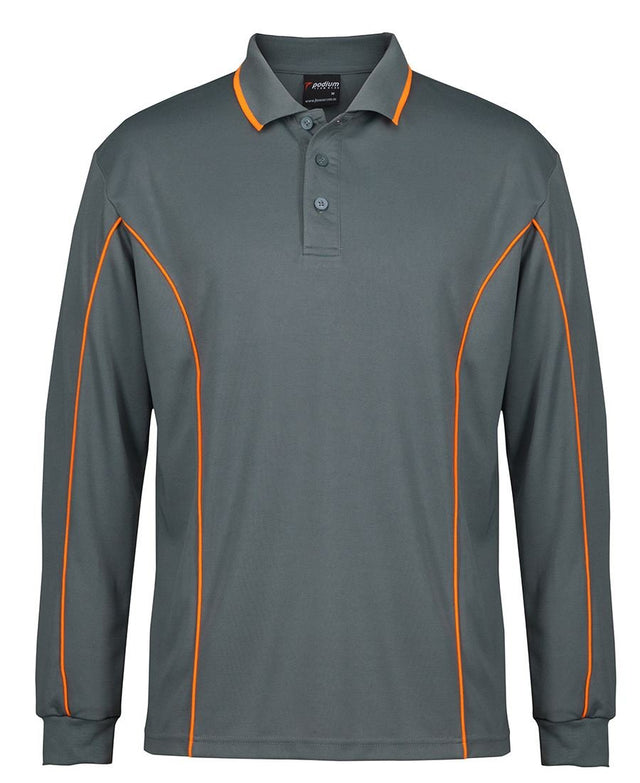 JBS PODIUM L/S PIPING POLO 7PIPL (SIZES XXS-2XL) - WEARhouse