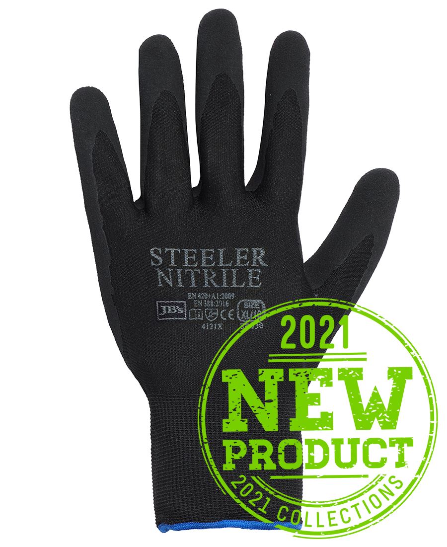 JBS STEELER SANDY NITRILE GLOVE (12 PACK) 8R030 - WEARhouse