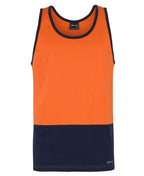 JB'S WEAR 6HTCS HI VIS COTTON SINGLET - WEARhouse