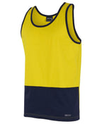 JB'S WEAR 6HTCS HI VIS COTTON SINGLET - WEARhouse