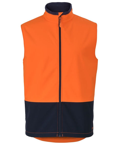 JB'S WEAR 6HWV HI VIS WATER RESIST SOFTSHELL VEST - WEARhouse