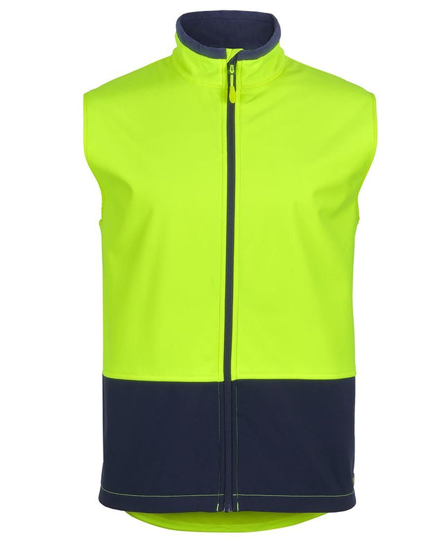 JB'S WEAR 6HWV HI VIS WATER RESIST SOFTSHELL VEST - WEARhouse