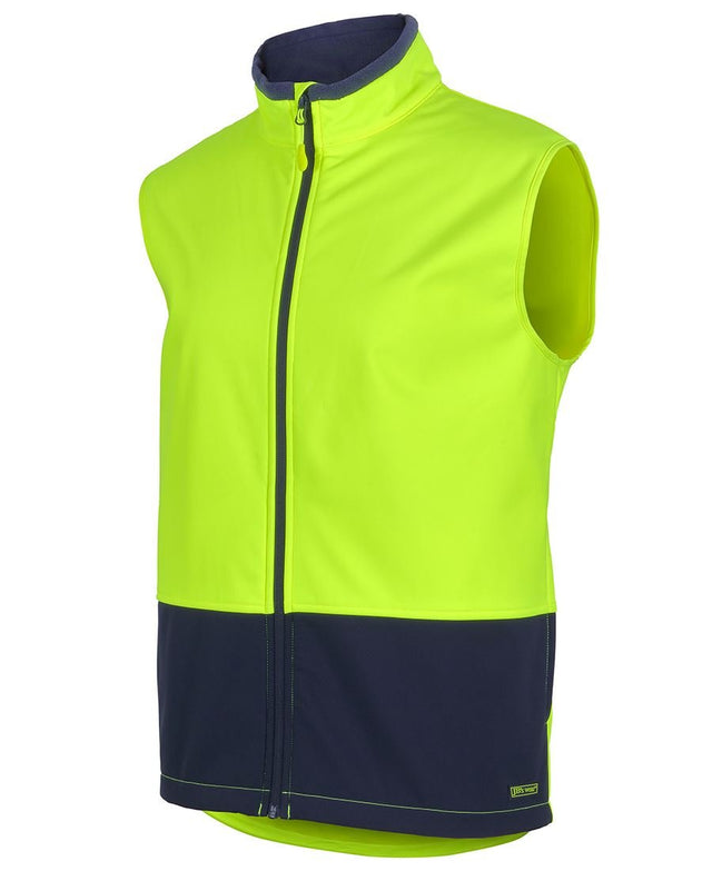 JB'S WEAR 6HWV HI VIS WATER RESIST SOFTSHELL VEST - WEARhouse