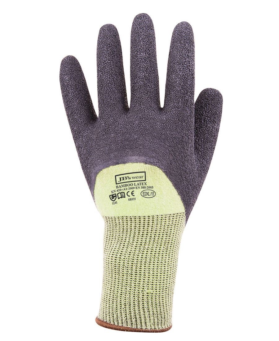JB's Wear BAMBOO LATEX CRINKLE 3/4 DIPPED GLOVE (12 PACK) 8R025 - WEARhouse