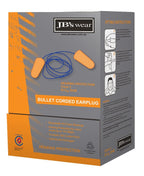 JB's Wear BULLET SHAPED CORDED EARPLUG (100 PAIR) 8P001 - WEARhouse