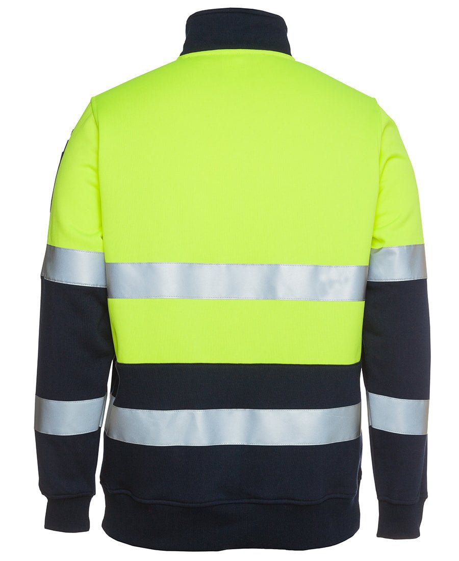 JB's Wear Hi Vis 1/2 Zip (D+N) Fleecy Sweat 6HZFS - WEARhouse