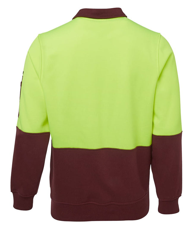 JB's Wear Hi Vis 1/2 Zip Fleecy Sweat 6HVFH - WEARhouse