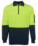 JB's Wear Hi Vis 1/2 Zip Fleecy Sweat 6HVFH - WEARhouse