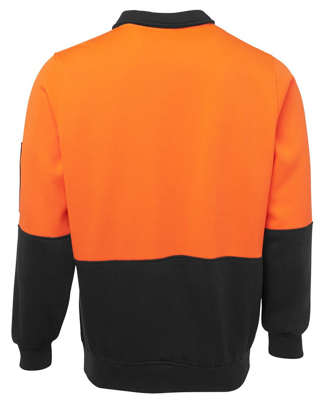 JB's Wear Hi Vis 1/2 Zip Fleecy Sweat 6HVFH - WEARhouse