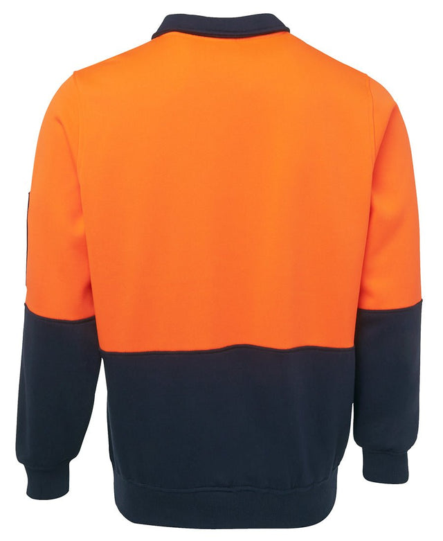 JB's Wear Hi Vis 1/2 Zip Fleecy Sweat 6HVFH - WEARhouse