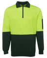 JB's Wear Hi Vis 1/2 Zip Fleecy Sweat 6HVFH - WEARhouse