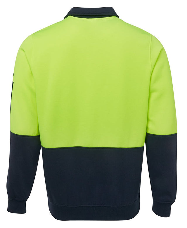 JB's Wear Hi Vis 1/2 Zip Fleecy Sweat 6HVFH - WEARhouse