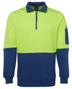 JB's Wear Hi Vis 1/2 Zip Fleecy Sweat 6HVFH - WEARhouse