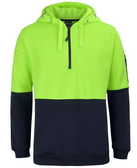 JB's Wear HI VIS 1/2 ZIP HOODIE 6HVHZ - WEARhouse