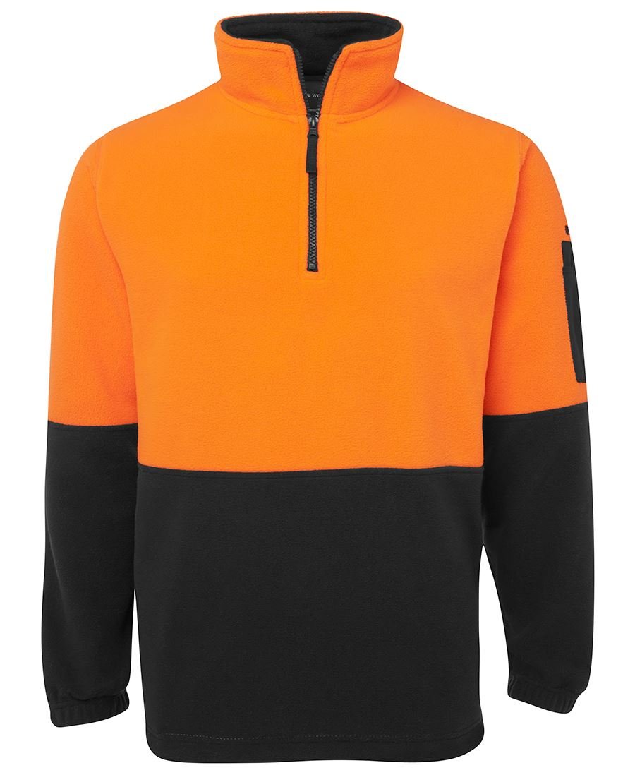 JB's Wear Hi Vis 1/2 Zip Polar Fleece 6HVPF - WEARhouse