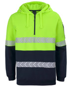 JB's Wear HI VIS 1/2 ZIP SEGMENTED TAPE HOODIE 6HZSH - WEARhouse