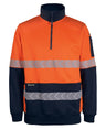 JB's Wear HI VIS 330G 1/2 ZIP SEGMENTED TAPE FLEECE 6DPS - WEARhouse