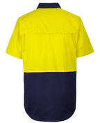 JB's Wear HI VIS CLOSE FRONT S/S 150G WORK SHIRT 6HVCW - WEARhouse