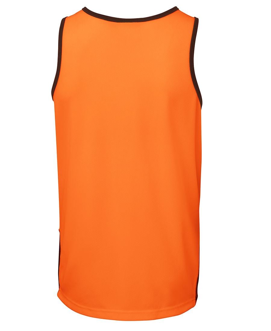 JB's Wear Hi Vis Contrast Singlet 6HCS4 - WEARhouse