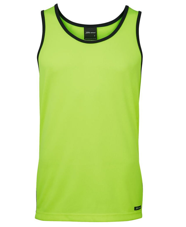 JB's Wear Hi Vis Contrast Singlet 6HCS4 - WEARhouse