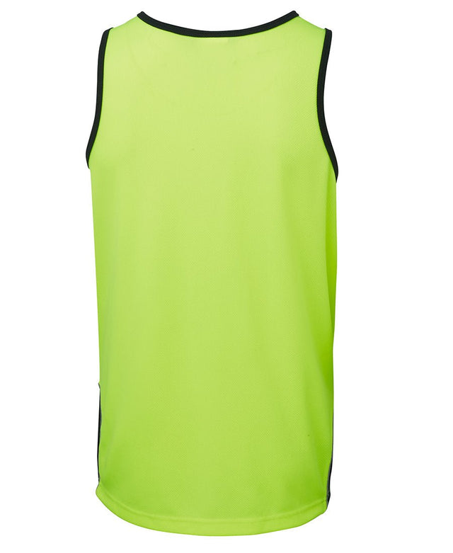 JB's Wear Hi Vis Contrast Singlet 6HCS4 - WEARhouse