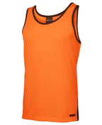 JB's Wear Hi Vis Contrast Singlet 6HCS4 - WEARhouse