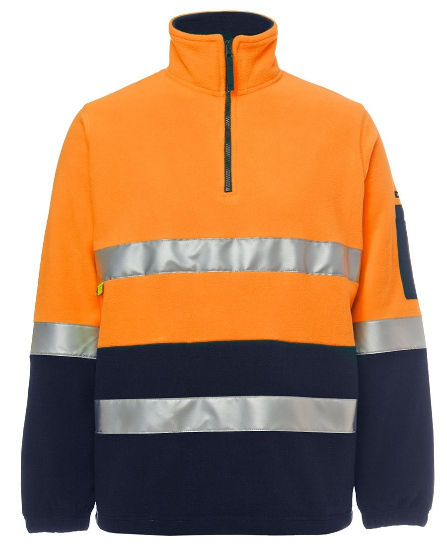 JB's Wear Hi Vis (D+N) 1/2 Zip Polar Fleece 6DNPF - WEARhouse
