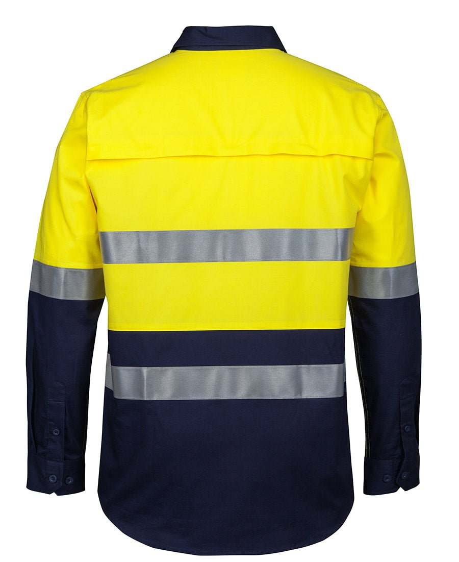 JB's Wear HI VIS (D+N) CLOSE FRONT L/S 150G WORK SHIRT 6HWCS - WEARhouse