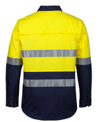 JB's Wear HI VIS (D+N) CLOSE FRONT L/S 150G WORK SHIRT 6HWCS - WEARhouse