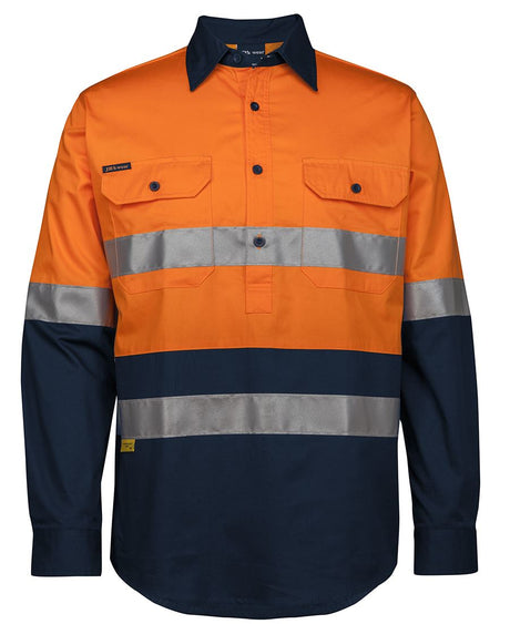 JB's Wear HI VIS (D+N) CLOSE FRONT L/S 150G WORK SHIRT 6HWCS - WEARhouse