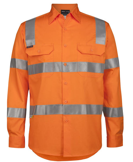 JB's Wear HI VIS (D+N) L/S 150G VIC RAIL WORK SHIRT 6DNWR - WEARhouse