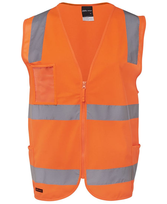 JB's Wear Hi Vis (D+N) Zip Safety Vest 6DNSZ - WEARhouse