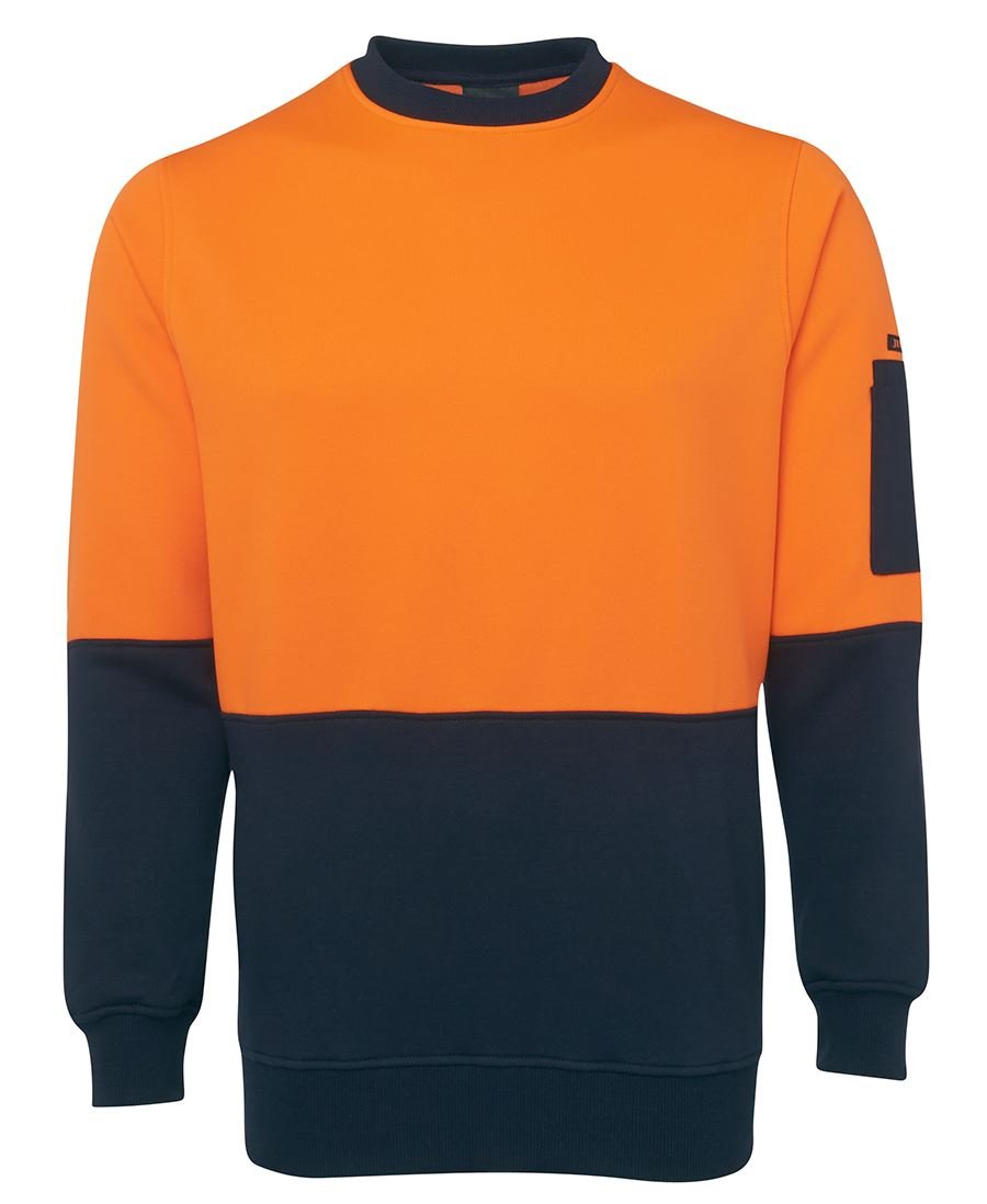 JB's Wear Hi Vis Fleecy Crew 6HVCN - WEARhouse