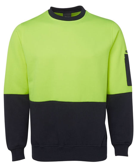 JB's Wear Hi Vis Fleecy Crew 6HVCN - WEARhouse